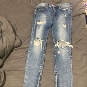 MNML Brand M1 jeans w/ zippers